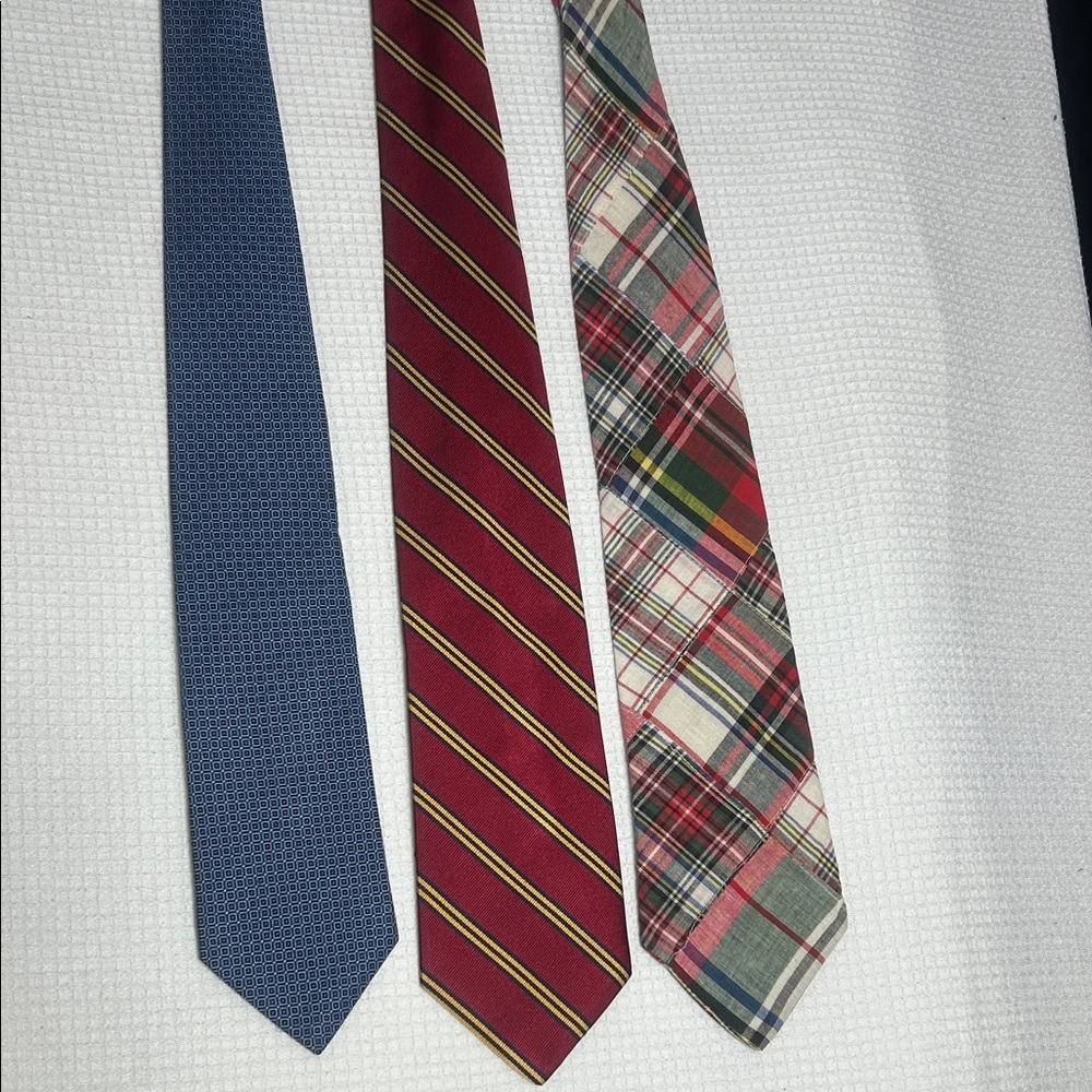 Brooks Brothers Blue, Red, and Plaid Tie Collection